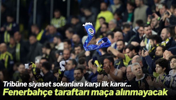 Kayserispor - Fenerbahçe maçına, Kayseri il Güvenlik Kurulu kararı gereğince Fenerbahçe seyircisi alınmayacak