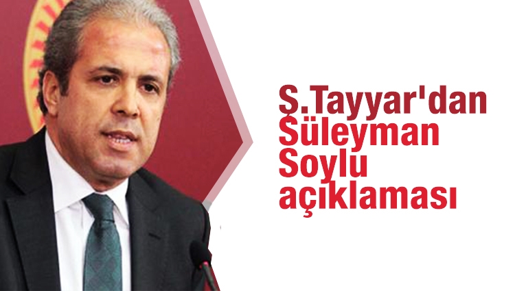 Şamil Tayyar'dan Süleyman Soylu açıklaması 