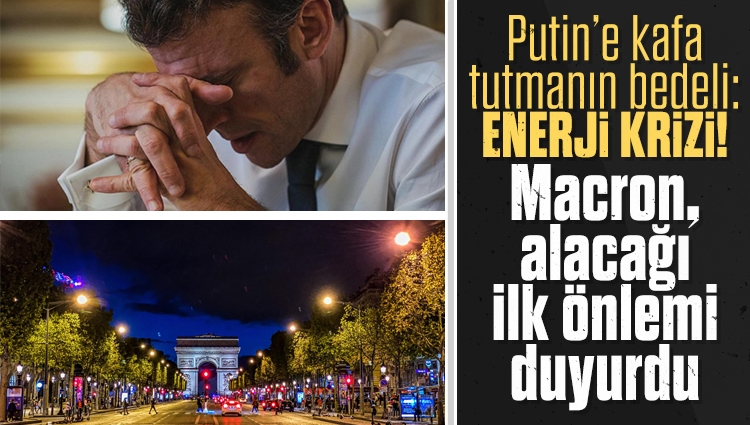 Macron: Gereksiz sokak lambalarını gece kapatacağız