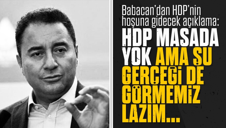 Ali Babacan'dan HDP açıklaması