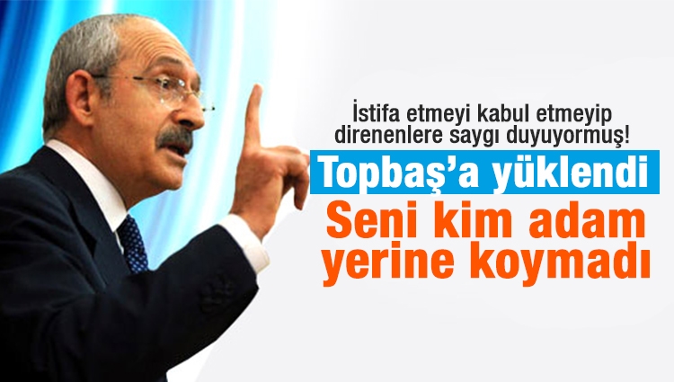 Kılıçdaroğlu, Kadir Topbaş'a yüklendi