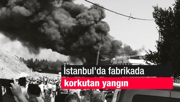 Son dakika: İstanbul'da fabrikada korkutan yangın