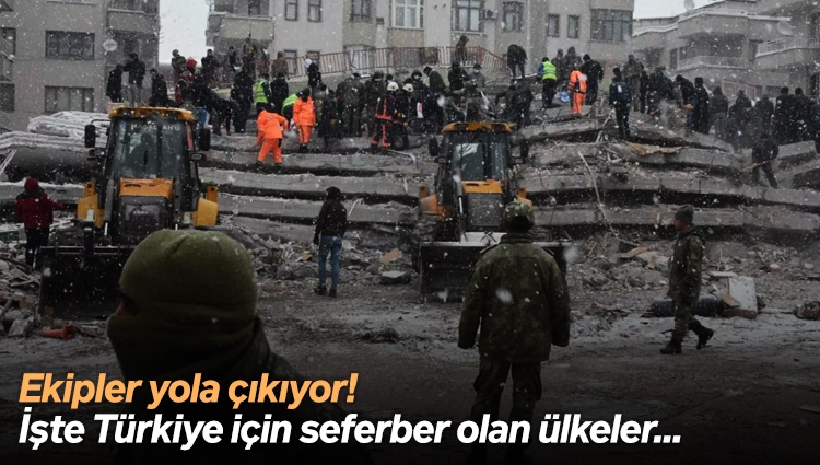 7,4'lük deprem sonrası Türkiye'ye yardım ekipleri geliyor