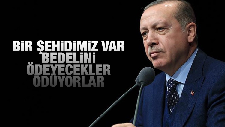 Erdoğan: Santrale havan saldırısında 1 şehidimiz var, bedelini ödeyecekler, ödüyorlar... 