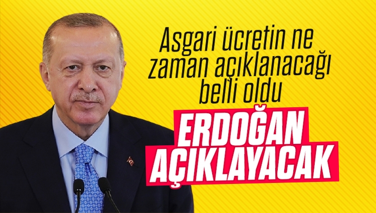 Asgari ücret bugün saat 15.00'te Cumhurbaşkanı Erdoğan tarafından açıklanacak