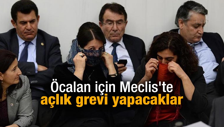 HDP'li vekiller Öcalan için Meclis'te açlık grevi yapacak