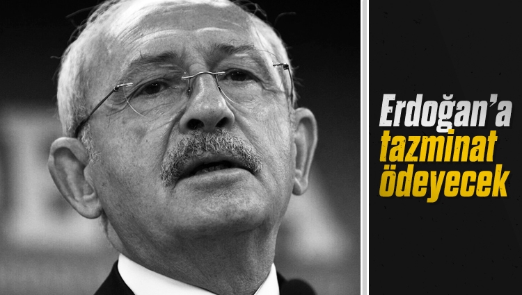 Kemal Kılıçdaroğlu, Cumhurbaşkanı Erdoğan'a 50 bin TL manevi tazminat ödeyecek