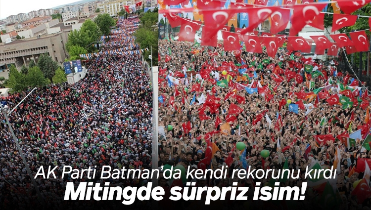AK Parti'den Batman'da tarihi miting: Mehmet Şimşek de eşlik etti