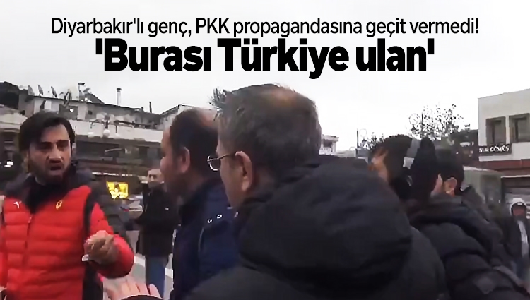 PKK propagandası yapan Rudaw muhabirine Diyarbakır'lı gençten tepki : 'Burası Türkiye ulan'