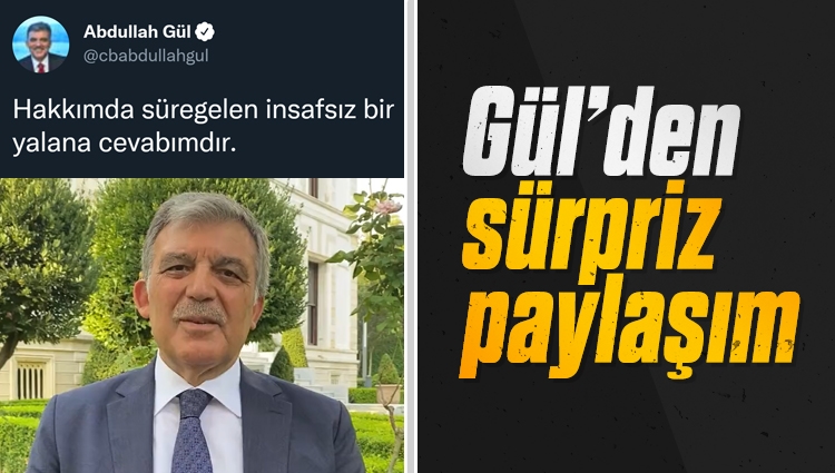 Abdullah Gül'den hakkındaki iddialara yalanlama: Hasta değilim