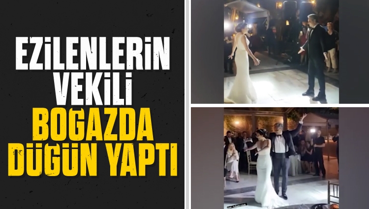 Sürekli açlık ve israf edebiyatı yapan CHP'li Aykut Erdoğdu ile Tuba Torun'dan Boğaz'da lüks düğün