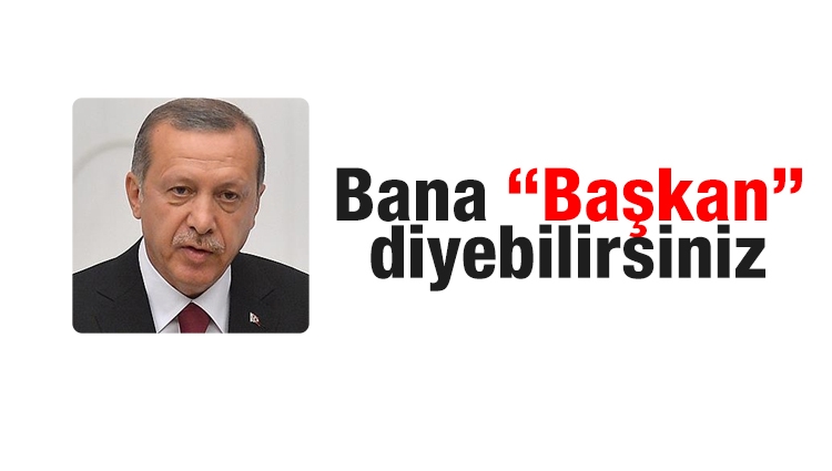 Cumhurbaşkanı Erdoğan: Bana Başkan diyebilirsiniz
