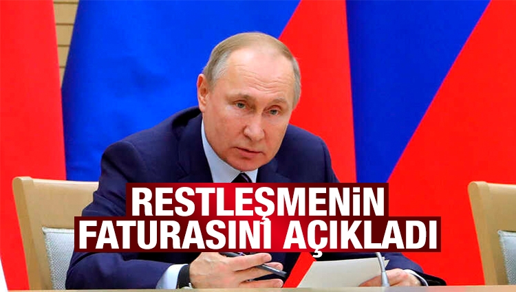 Putin restleşmenin Rusya'ya maliyetini açıkladı
