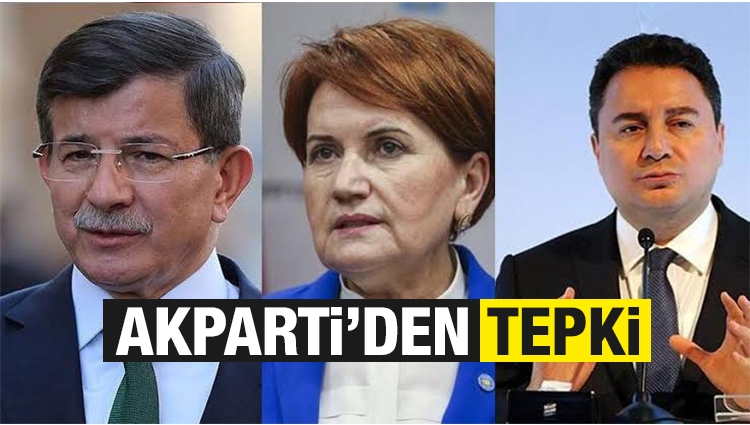 AK Parti'den Akşener'in Davutoğlu açıklamasına sert tepki!