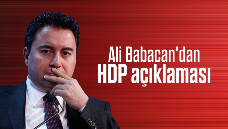 Ali Babacan'dan HDP açıklaması