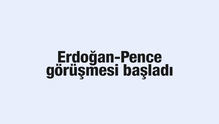 Erdoğan-Pence görüşmesi başladı