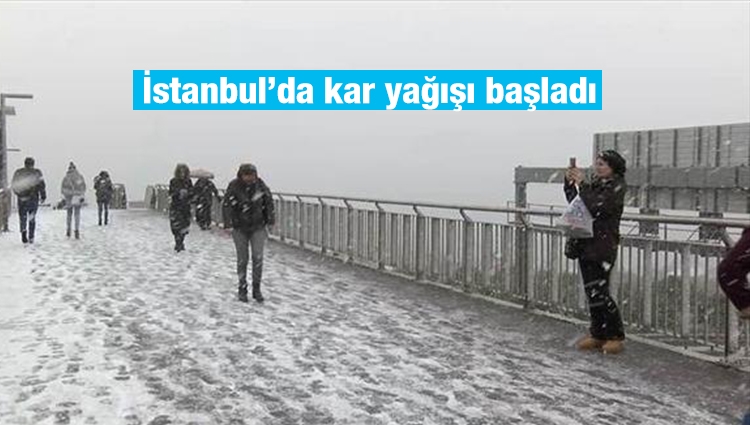 İstanbul ve Ankara'da kar yağışı başladı