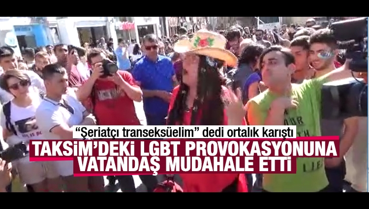 Taksim'deki LGBTİ Yürüyüşünde Çıkan Gerginlik Polisin Araya Girmesiyle Sona Erdi