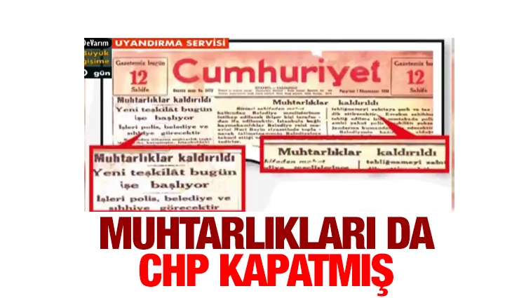 Kılıçdaroğlu'na kötü haber! Muhtarlıkları CHP kapatmış
