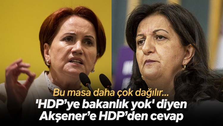HDP'den Meral Akşener'e: Herkes işine baksın