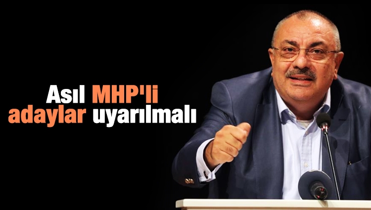 Türkeş: Asıl MHP'li adaylar uyarılmalı