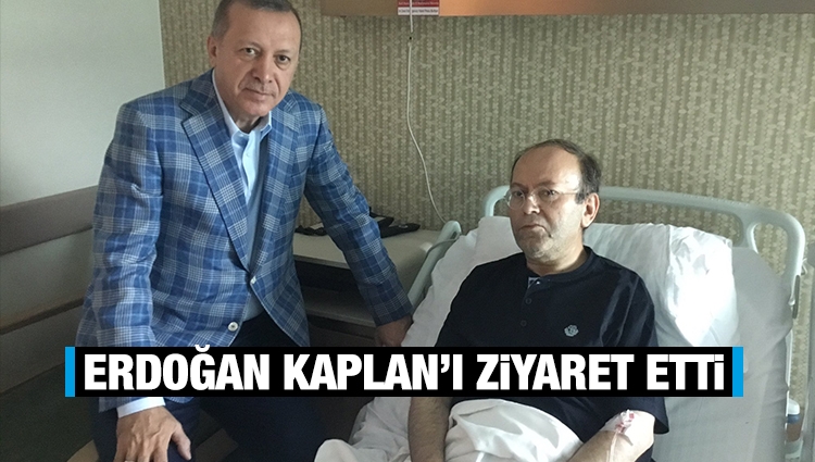 Erdoğan, felç geçiren Yusuf Kaplan'ı ziyaret etti