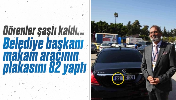 Tarsus'un il olması için çalışmalara başlandı! Belediye başkanı makam aracının plakasını 82 yaptı