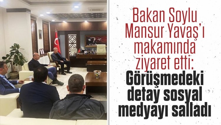 Süleyman Soylu ile Mansur Yavaş, Ankara'daki sel felaketini görüştü. Görüşmedeki detay sosyal medyada gündem oldu