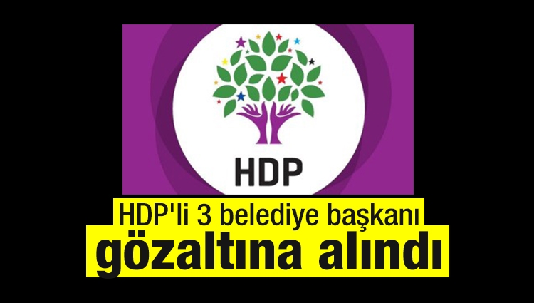 HDP'li 3 belediye başkanı gözaltına alındı