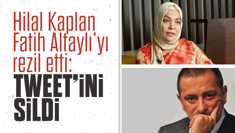 Hilal Kaplan Fatih Altaylı’yı rezil etti: Fatih Altaylı tweet'ini sildi