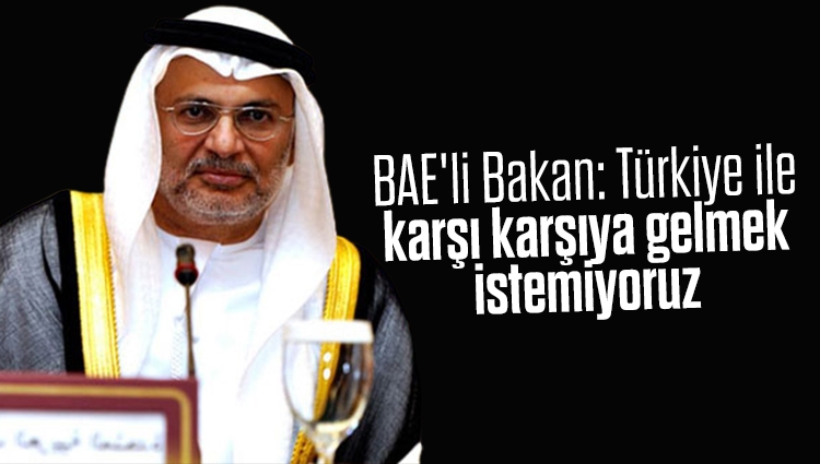 BAE'li Bakan: Türkiye ile karşı karşıya gelmek istemiyoruz