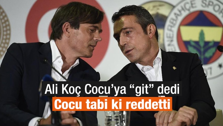 Fenerbahçe Cocu'nun istifasını istedi