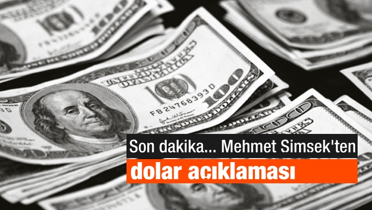 Son dakika... Mehmet Şimşek'ten dolar açıklaması