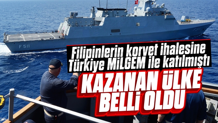 Türkiye "MİLGEM" ile katılmıştı: Korvet ihalesinin kazananı belli oldu