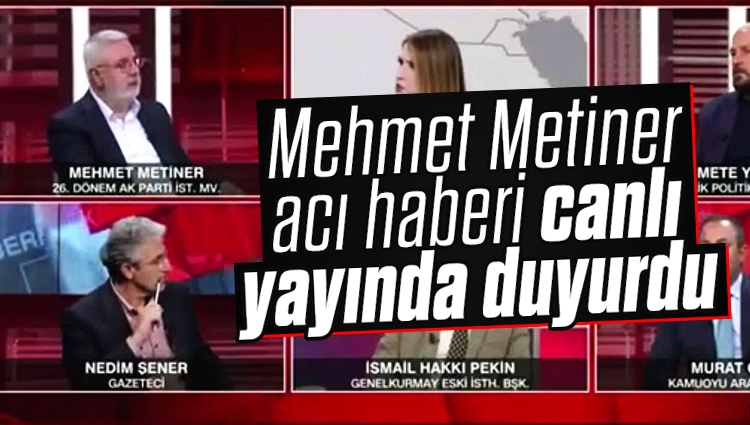 Mehmet Metiner ablasının ölüm haberini canlı yayında aldı! Stüdyodan ayrıldı