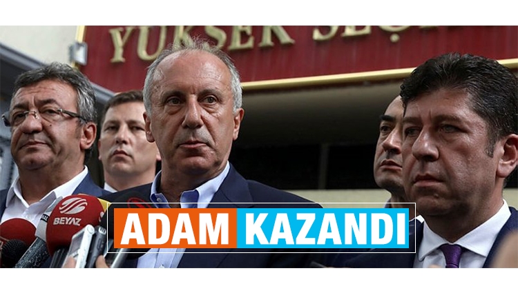 Muharrem İnce: "Erdoğan'ın seçimi kazandığını kabul ediyorum".