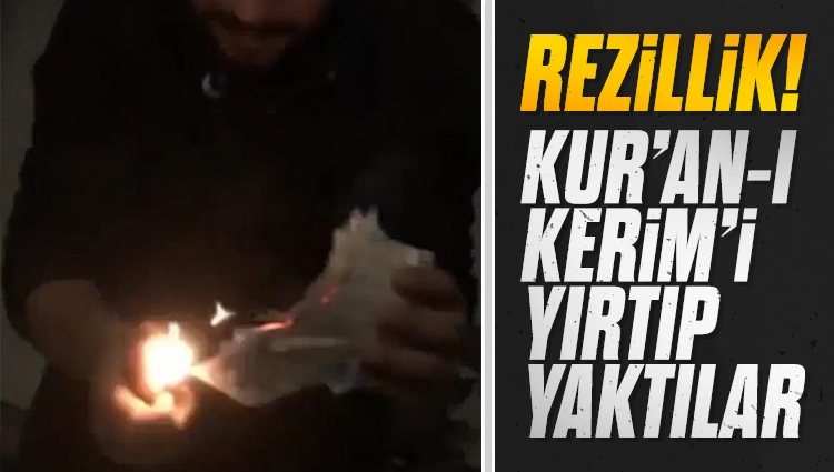İzmir'de rakı masasında Kur’an-ı Kerim’i yaktılar