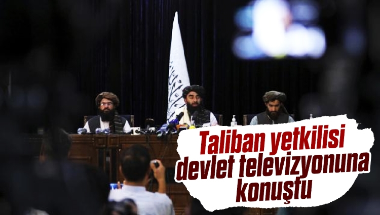 Taliban yetkilisi Afganistan devlet televizyonuna konuştu