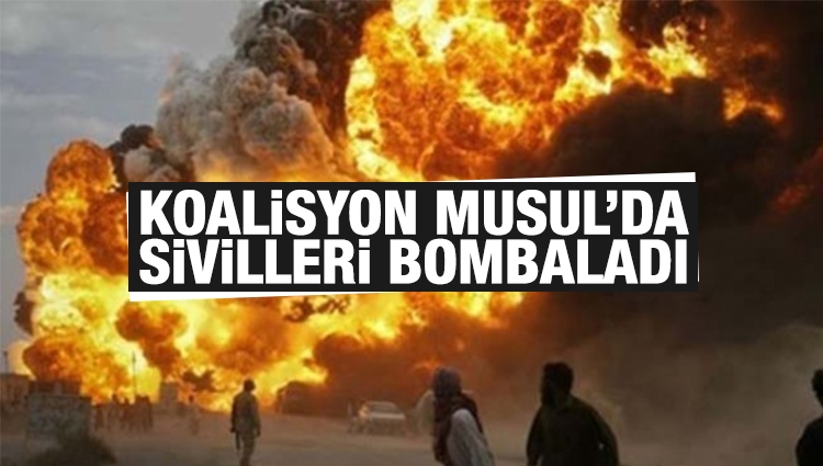 Musul'da koalisyon sivilleri bombaladı: 14 ölü