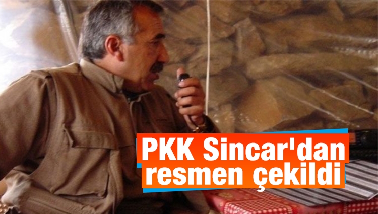 PKK'lı teröristler Sincar'dan resmen çekildi 