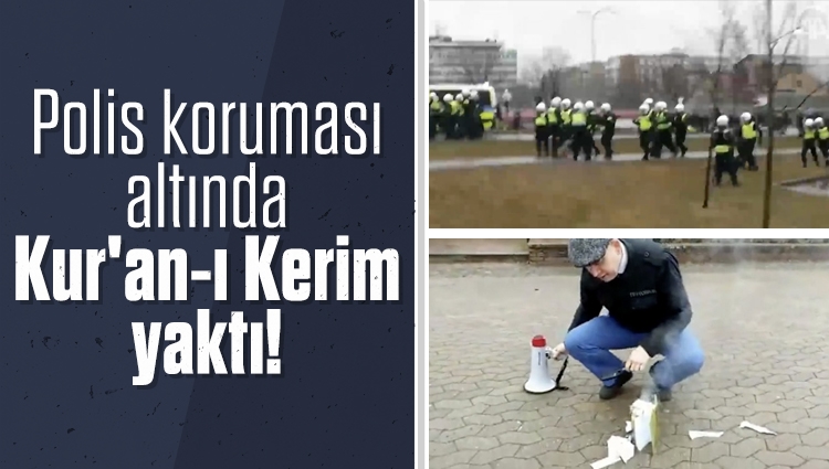 İsveç'te aşırı sağcı politikacıdan polis korumasında Kur'an-ı Kerim provokasyonu