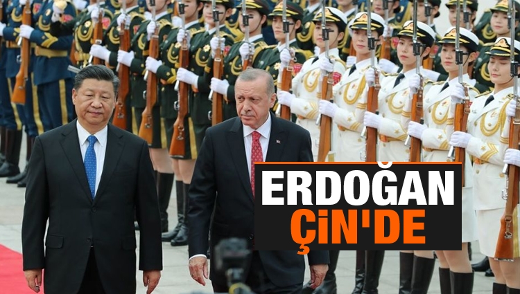 Cumhurbaşkanı Erdoğan Çin'de resmi törenle karşılandı
