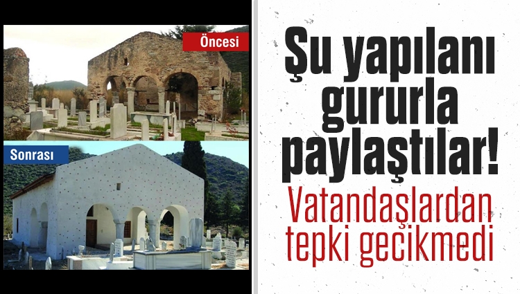 Muğla Büyükşehir Belediyesi'nin tepki toplayan cami restorasyonu