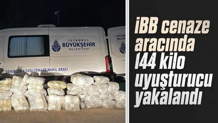 Adana'da İBB cenaze aracında 144 kilo uyuşturucu yakalandı