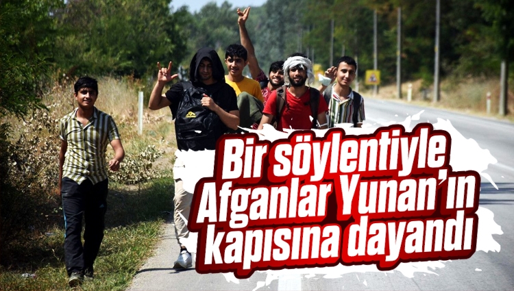 Edirne, Yunan sınırının açıldığı iddiasına inanan Afgan göçmen akınına uğradı