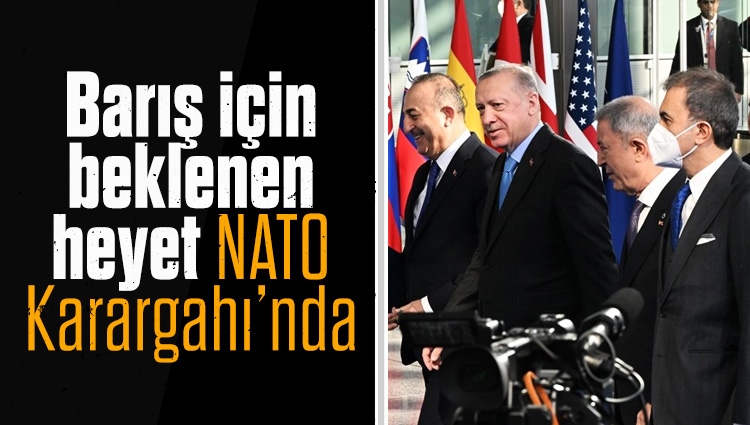 Türk heyeti NATO Karargahı'nda