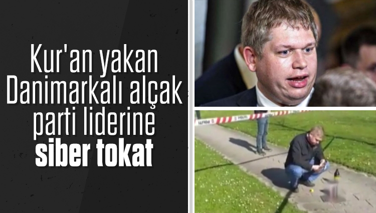 Kur'an yakan Danimarkalı alçak parti liderine şok! Türk hackerlar partisine erişimi kapattı