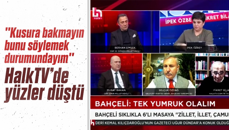 Halk TV'de 6'lı masa isyanı! 'Erdoğan istikrarlı şekilde oylarını artırıyor' dedi yüzler düştü...