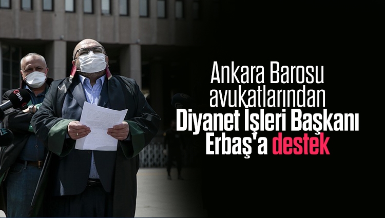 Ankara Barosu avukatlarından Diyanet İşleri Başkanı Erbaş'a destek