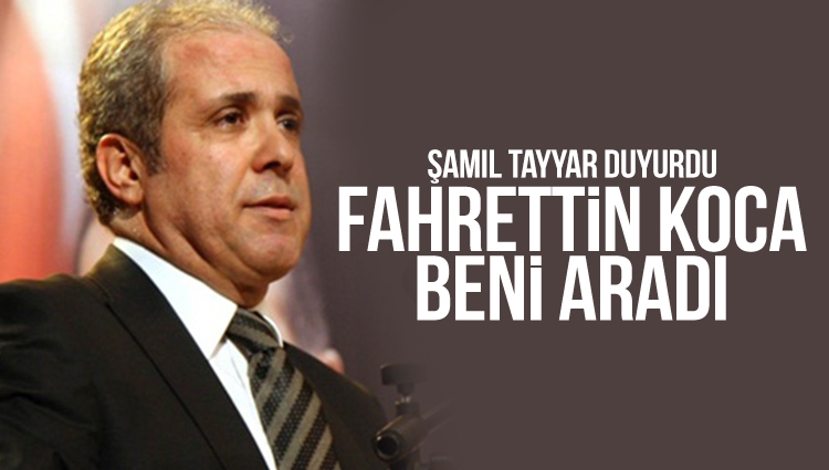 Şamil Tayyar sosyal medya hesabından duyurdu: Fahrettin Koca beni aradı